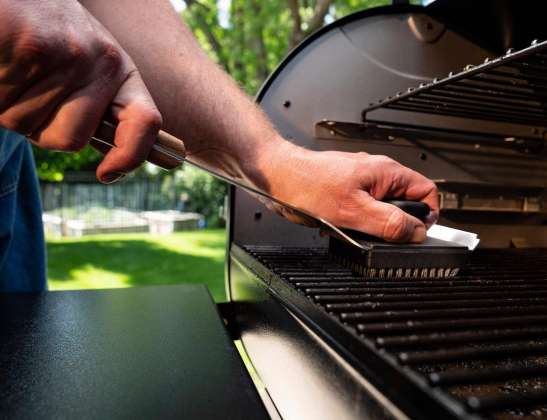 traeger grill brush closeup